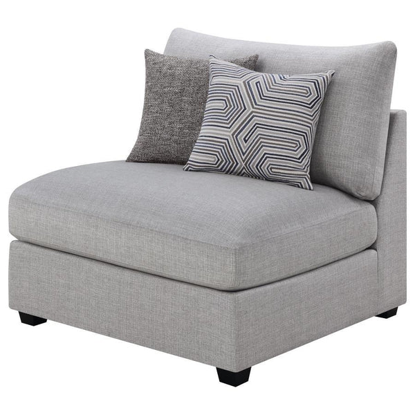 Cambria - Upholstered Armless Chair - Gray