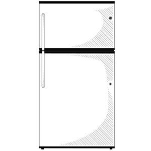 GE® ENERGY STAR® 21.1 Cu. Ft. Top-Freezer Refrigerator