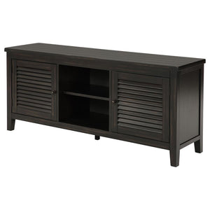 Concord - 2-Door TV Stand Console - Distressed Java