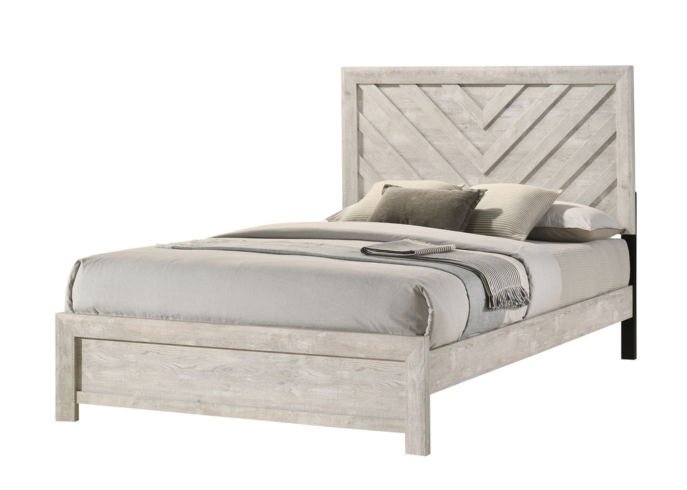 Valor - Cama matrimonial - Blanco antiguo