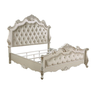 Exclusive DesignBox Spring Required Padded Headboard & Footboard Button Tufted Drawer: Dovetail, Full Extension, Metal Side Glide, Safety Stop Included