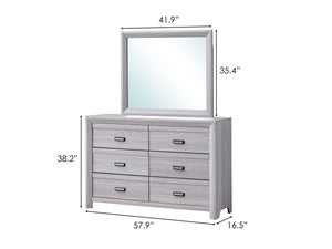 Adelaide - Full 4 Piece Bedroom Set - Drift Wood