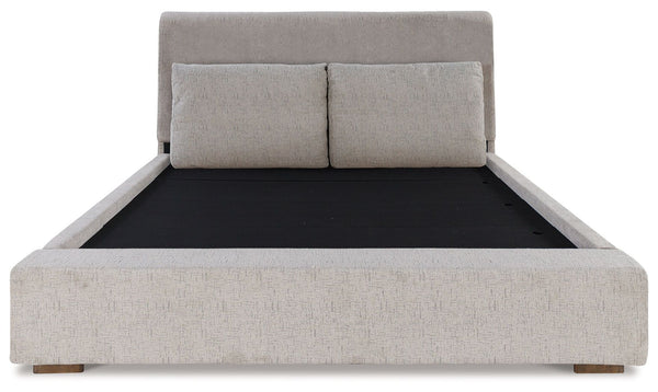 Cabalynn - Light Brown - California King Upholstered Bed