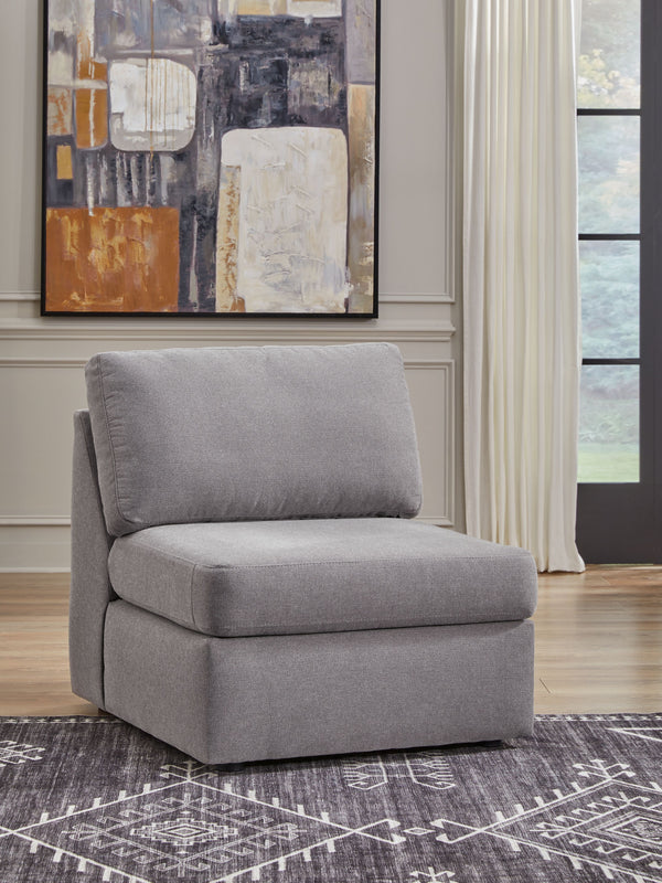 Modmax - Granite - 6-Piece Sectional With Storage Console And 3 Armless Chairs