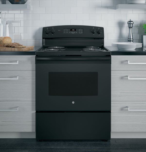 GE® 30" Free-Standing Self-Clean Electric Range