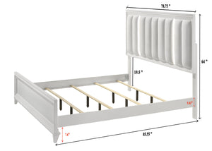 Cressida - King 4 Piece Bedroom Set - White