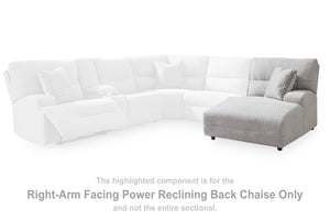 Acklen Place - Pewter - Raf Power Reclining Back Chaise