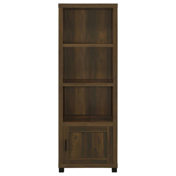 Sachin - 3-Shelf Engineered Wood Media Tower - Dark Pine
