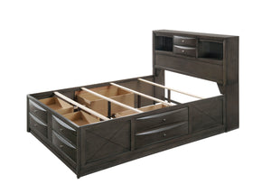 Emily - King 5 Piece Bedroom Set - Gray