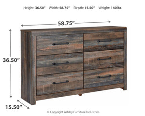 Drystan - Brown / Beige - 7 Pc. - Dresser