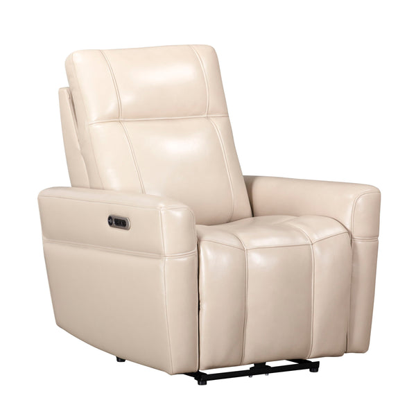  a comfortable zero-gravity power recliner with an adjustable headrest. Its stylish top-grain leather