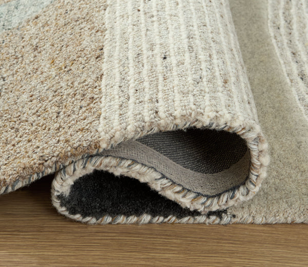 Edrickhill - Grayish Teal / Taupe / Cream - Large Rug