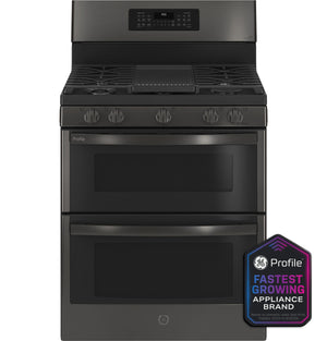 GE Profile™ 30" Free-Standing Gas Double Oven Convection Range with No Preheat Air Fry