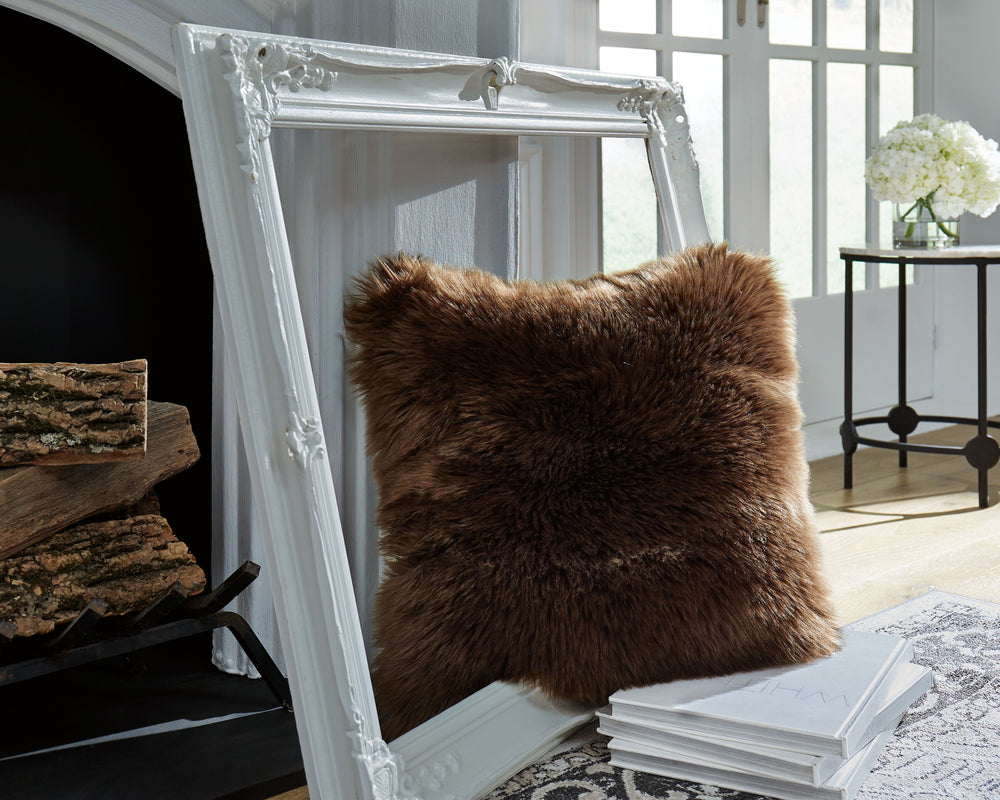 Indulge your taste for luxury with this accent pillow. Its delicious faux fur texture adds a certain decadence to your existing pillowscape. The soft, soothing neutral tone makes this sumptuous pillow a natural fit.<br/><br/><b>Product Features</b><ul><li