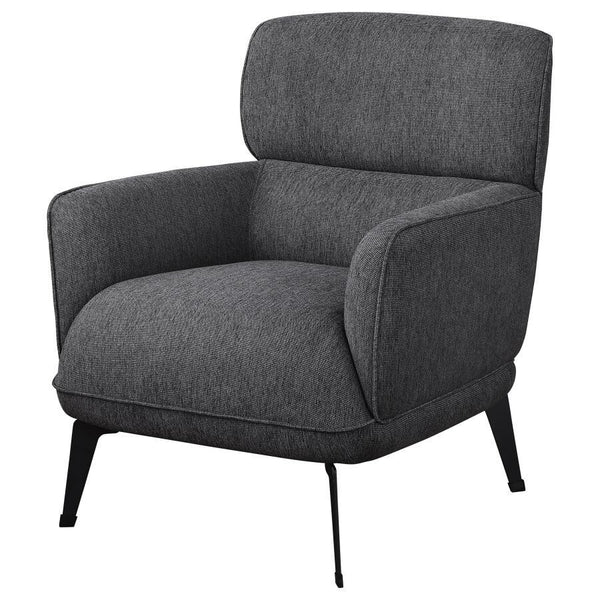 Andrea - Upholstered Crecent Arm Accent Chair - Gray
