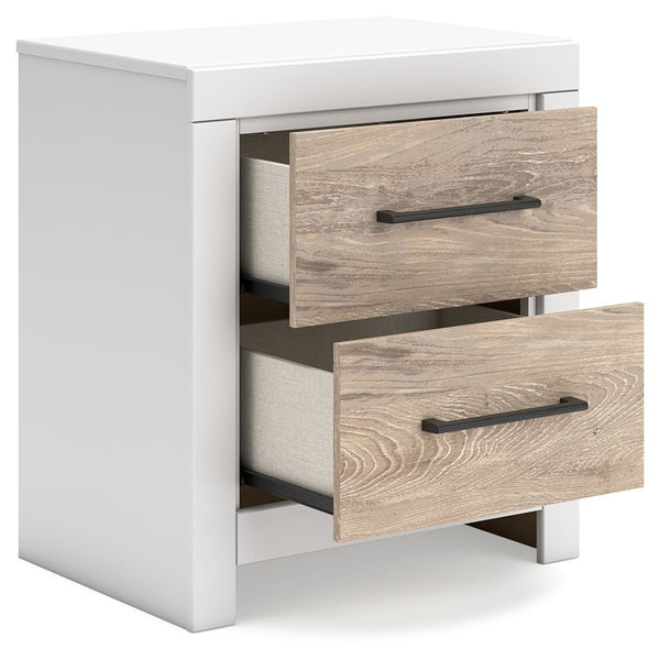  while sleek handles in an antiqued gunmetal finish lend a con