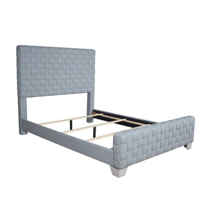 Saree - Queen Bed - Light Teal & Gray