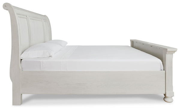 Robbinsdale - Antique White - Queen Sleigh Bed