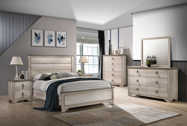 Patterson - King 5 Piece Bedroom Set - Beige