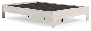 Bringing big style to small living areas, this full platform bed is a smart, space-saving choice for those with an eye for contemporary design. Its clean-lined profile with understated refinements creates such a simple silhouette that works in so many set