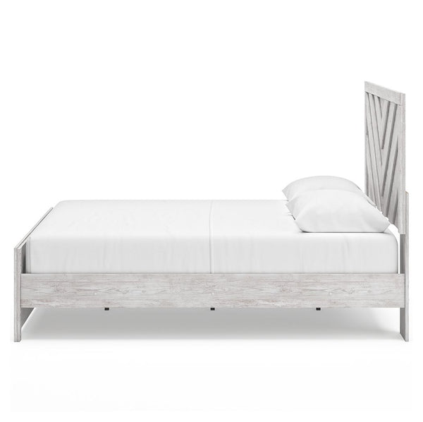 Cayboni - Whitewash - Queen Panel Bed