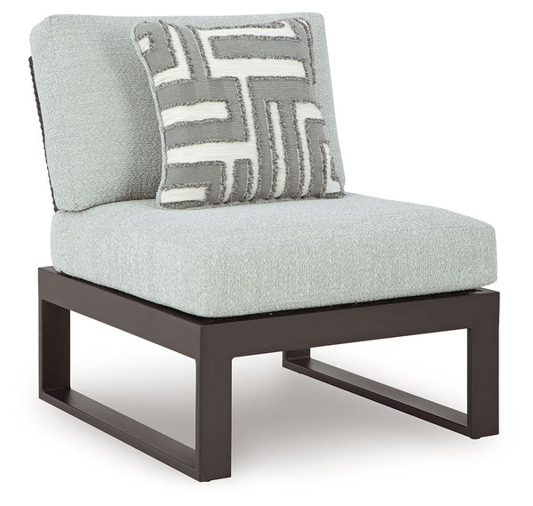Beachloft - Black / Gray - 5-Piece Outdoor Sectional