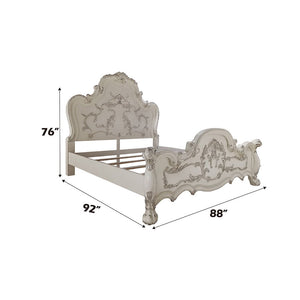 Dresden - Eastern King Bed - Bone White Finish
