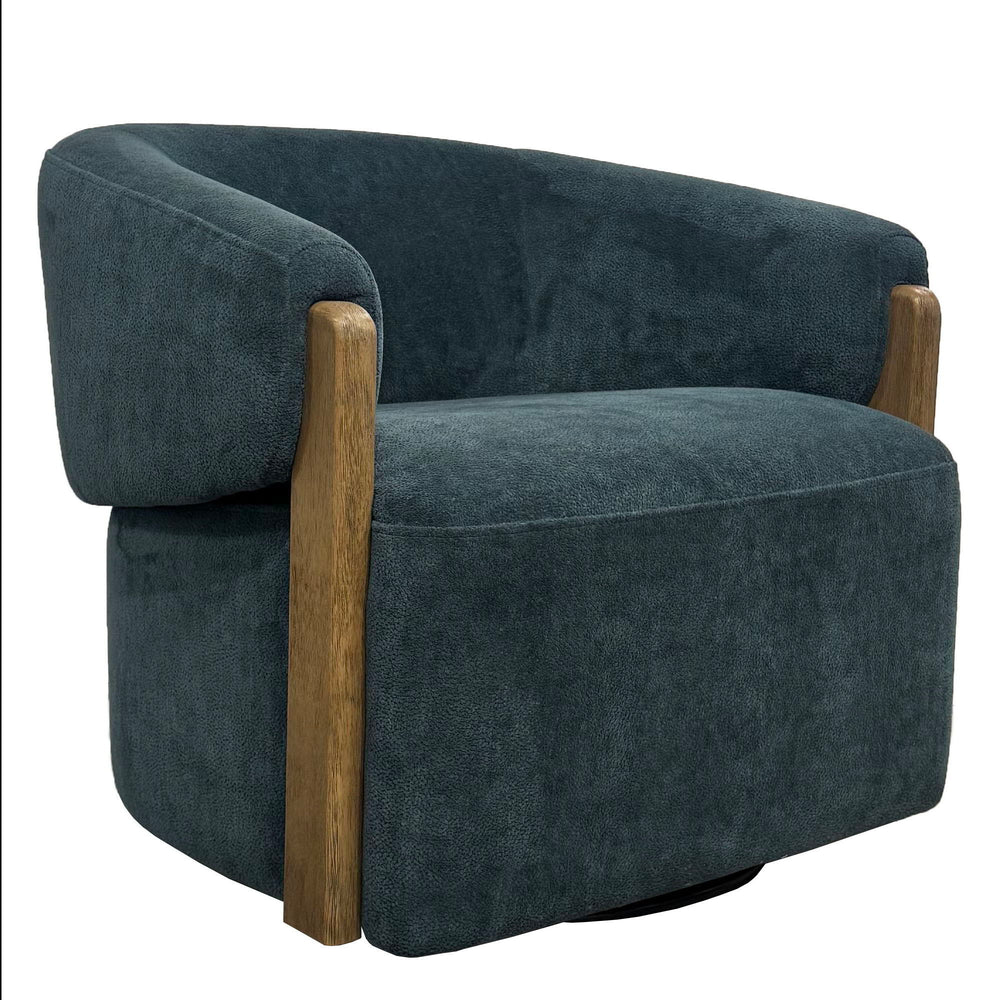 Finley - Swivel Accent Chair - Island Teal