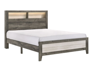  low-profile bed is a modern take on farmhouse style