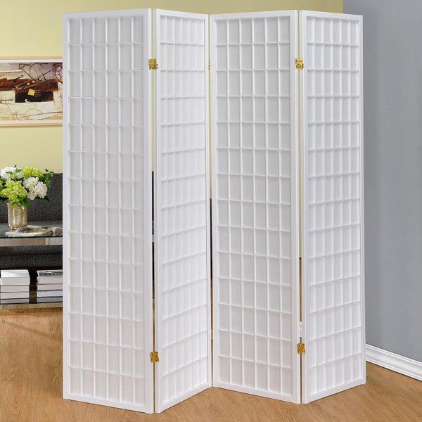  it reflects a contemporary motif. Four hinged scre