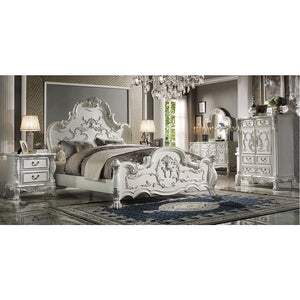 Dresden - Eastern King Bed - Bone White Finish