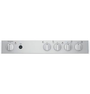 GE® 24" Free-Standing/Slide-in Front Control Range with Steam Clean and Large Window