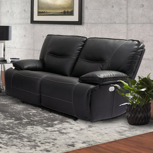 Spartacus - Power Reclining Sofa And Loveseat - Black