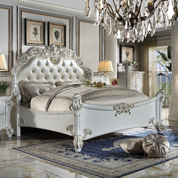Vendome - Eastern King Bed - Silver