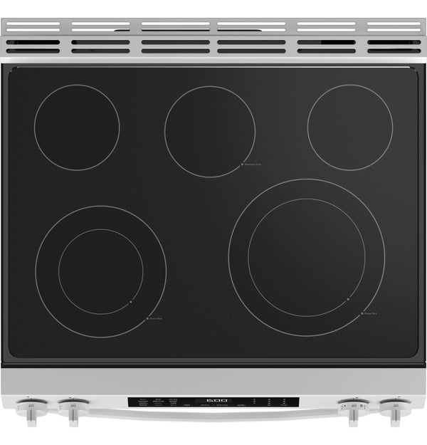 GE® 30" Slide-In Electric Convection Range with No Preheat Air Fry and EasyWash™ Oven Tray