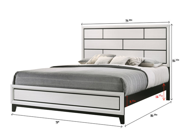 Akerson-King Bed-White<h4><b>Akerson - King Headboard
