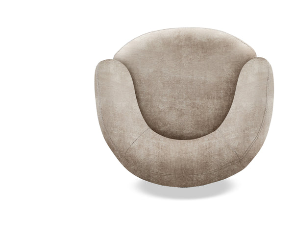 Carina - Swivel Barrel Chair (Set of 2) - Miami Mink