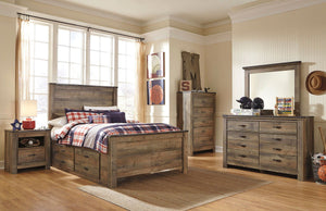  this full bookcase bed with under bed storage matches their authenticity. Rustic finish