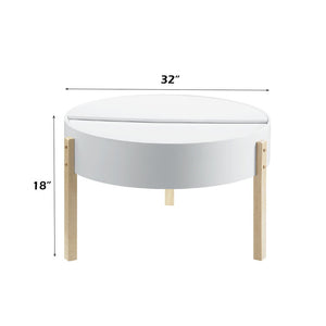 Bodfish - Coffee Table - White & Natural