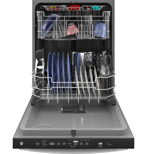 GE® ENERGY STAR® Top Control with Plastic Interior Dishwasher with Sanitize Cycle & Dry Boost