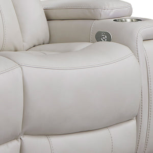 Royce - Power Reclining Sofa And Recliner - Fantom Ivory