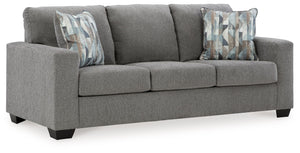  and the wide track arms are eager to support your quest for total relaxation. Distressed abstract toss pillows bring a fresh breath of contempor