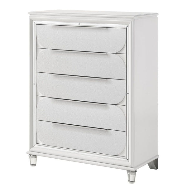 Large Capacity Storage: 5 Storage Drawers Durable & Long-Lasting Structure: Solid Wood & Composite Wood