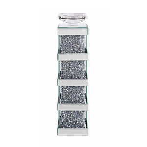  this piece will bring sophistication to your home with its mirrors and faux gem inlay. This gleaming piece comes in two different sizes to choose the one that 