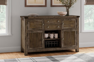  but a closer look reveals beauty in the details. With the plank-effect cabinet doors and table top