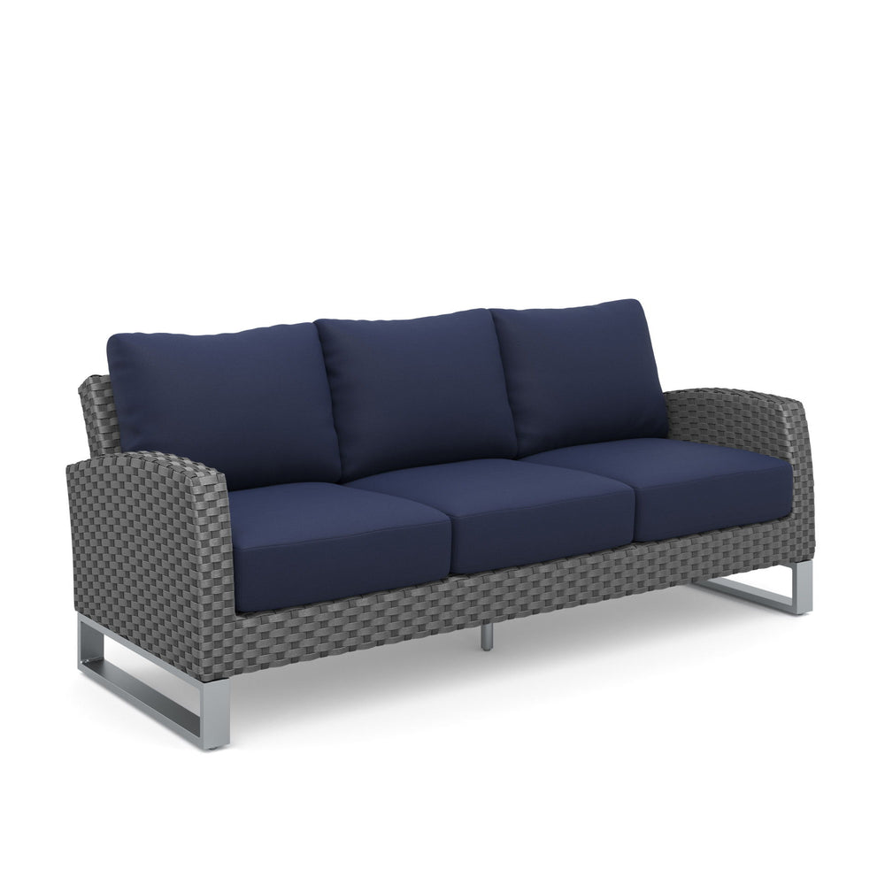 Revitalize your outdoor space with the Fiji 2 Piece Set, featuring a 3-Seater Sofa in Blue and a matching Coffee Table. Built to last, the aluminum frames with a powder finish provide a sturdy foundation for your patio set, enhancing its scratch resistanc