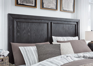 Foyland - Black / Brown - California King Panel Storage Bed