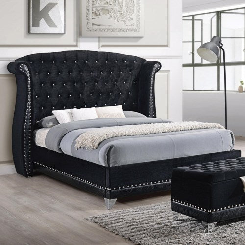 Barzini Glamorous Upholstered Queen Bed