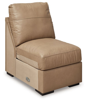  you can outfit your home in ultra-sleek style. Genuine leather upholstery on the interior provides the richly refined look and feel you love without breaking the bank. Clean-lined arms po