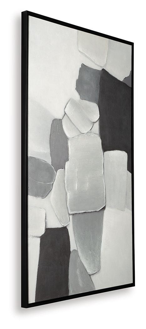 Adilson - White / Gray / Black - Wall Art